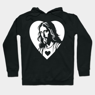 Jesus in my heart Jesus Silhouette Hoodie